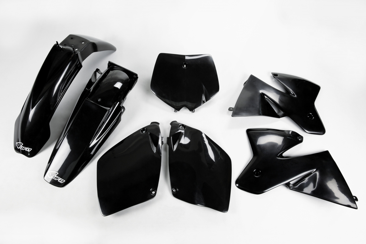 Plastic Kit black for Ktm SX 250/XC 250 (2000) - SX 125/XC 125 (2000) - SX 400 (2000) - REPLICA PLASTICS - KTKIT500-001 - Ufo...