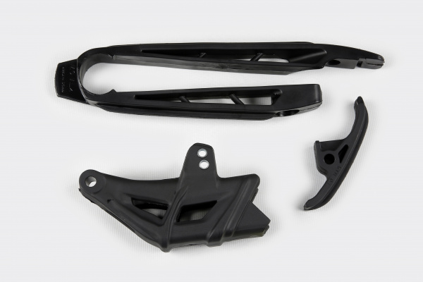 Chain guide+swingarm chain slider - black - Ktm - REPLICA PLASTICS - KT04005-001 - UFO Plast