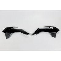 Radiator covers - black - Ktm - REPLICA PLASTICS - KT04042-001 - UFO Plast