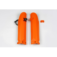 Fork slider protectors + quick starter - orange 127 - Ktm - REPLICA PLASTICS - KT03090-127 - UFO Plast