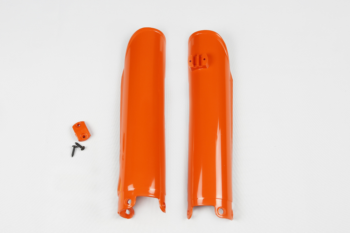 Fork Slider Protectors orange for Ktm SX 250/XC 250 - SX 125/XC 125 - EXC 125/XC W125 - EXC 250/XC W250 - EXC-F 250/XCF W250....