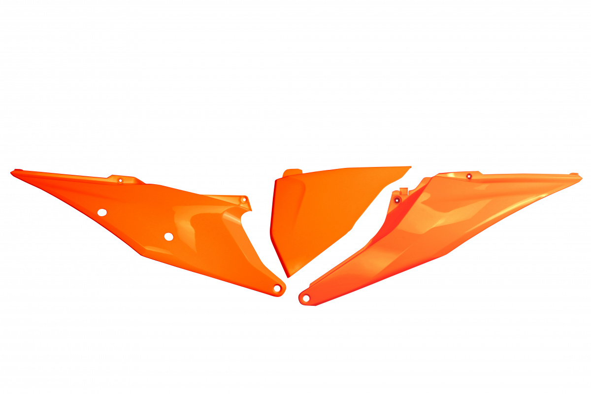 Side Panels neon orange for Ktm SX 250/XC 250 - SX 125/XC 125 - EXC 125/XC W125 - SX 150 - EXC 150/XC W150 / XC W150TPI - EX....