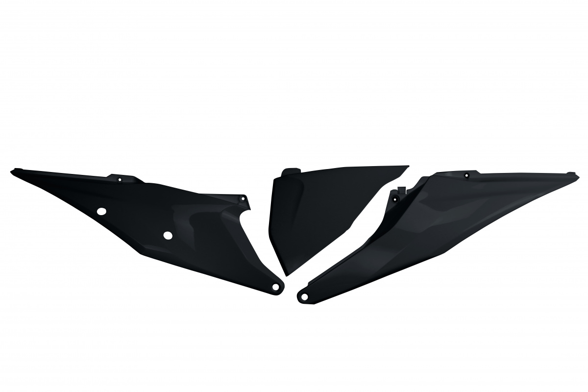 Side Panels black for Ktm SX 250/XC 250 - SX 125/XC 125 - EXC 125/XC W125 - SX 150 - EXC 150/XC W150 / XC W150TPI - EXC 250/....