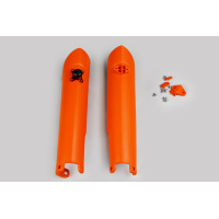 Fork slider protectors + quick starter - orange 127 - Ktm - REPLICA PLASTICS - KT04003-127 - UFO Plast