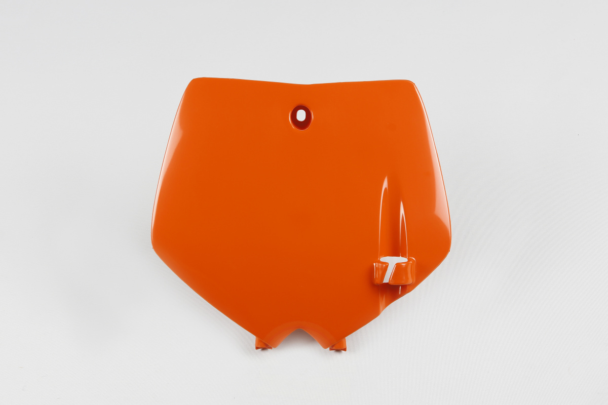 Front Number Plate orange for Ktm SX 65 (2002-08) - REPLICA PLASTICS - KT03071-127 - Ufo Plast