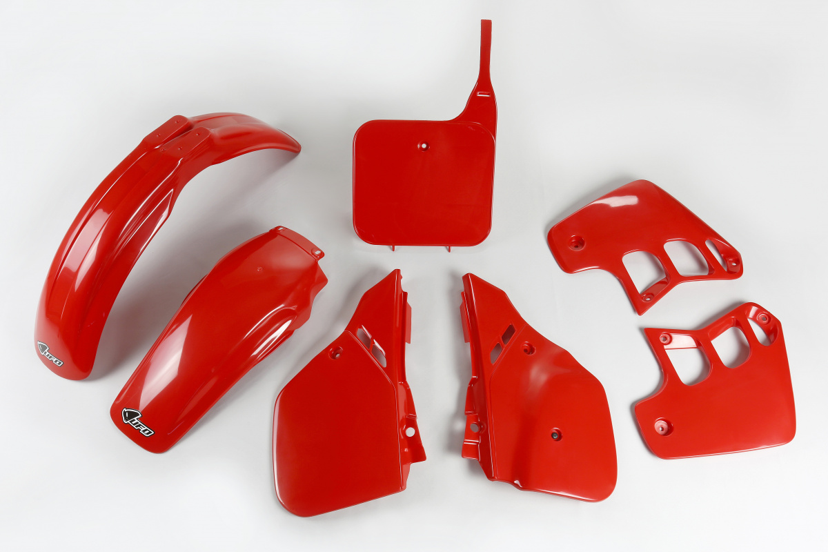 Plastic Kit red for Honda CR 250 (1988-89) - REPLICA PLASTICS - HOKIT092-061 - Ufo Plast