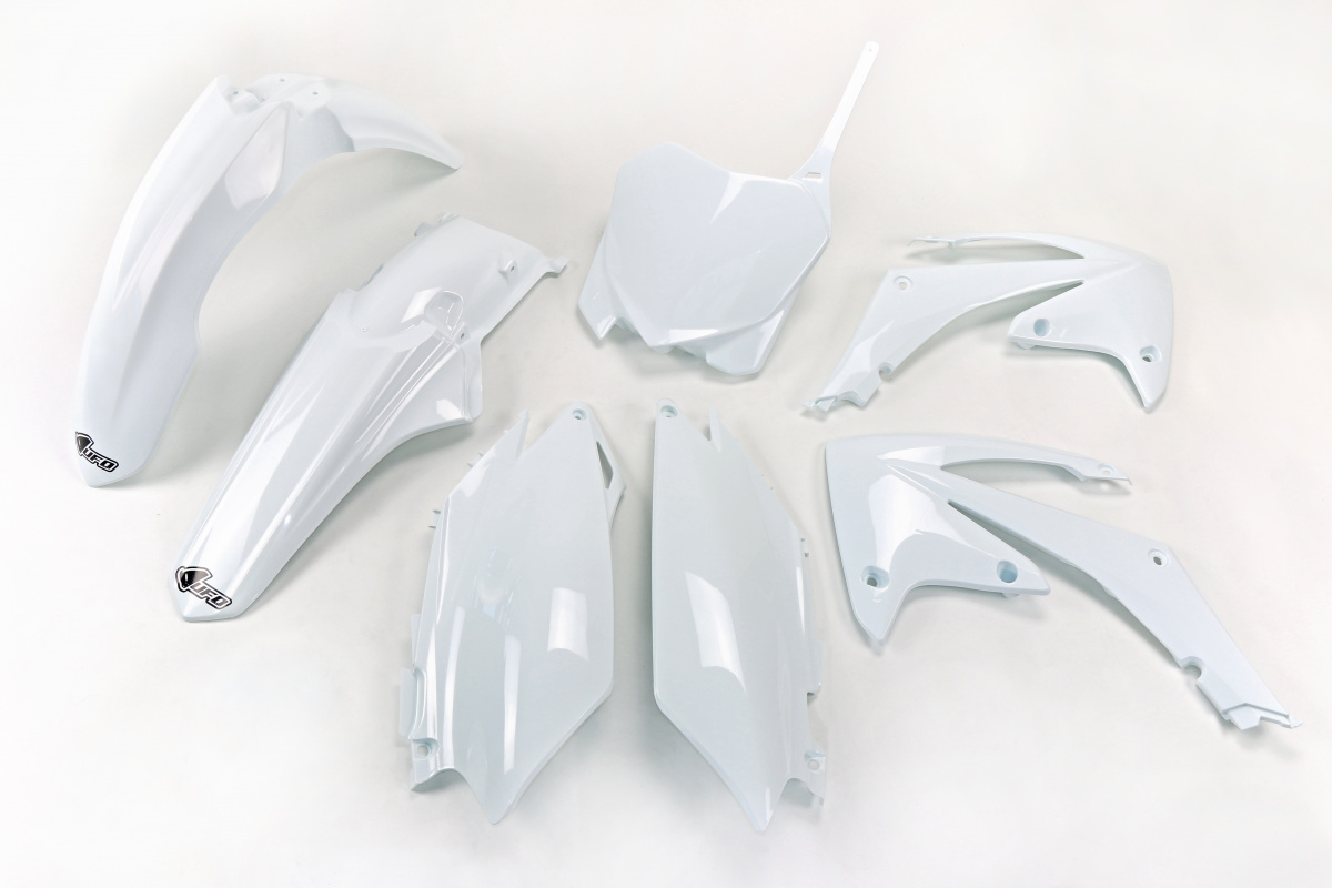 Plastic Kit white for Honda CRF 250R (2011-13) - CRF 450R (2011-12) - REPLICA PLASTICS - HOKIT114-041 - Ufo Plast