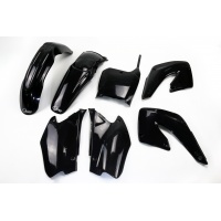 Plastic Kit black for Honda CR 125 (2000-01) - CR 250 (2000-01) - REPLICA PLASTICS - HOKIT100-001 - Ufo Plast