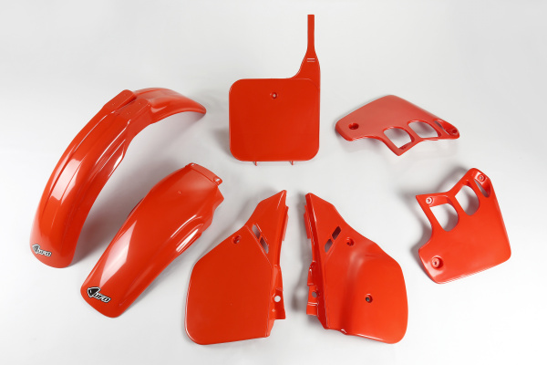 Plastic Kit orange CR 90 for Honda CR 250 (1988-89) - REPLICA PLASTICS - HOKIT092-121 - Ufo Plast