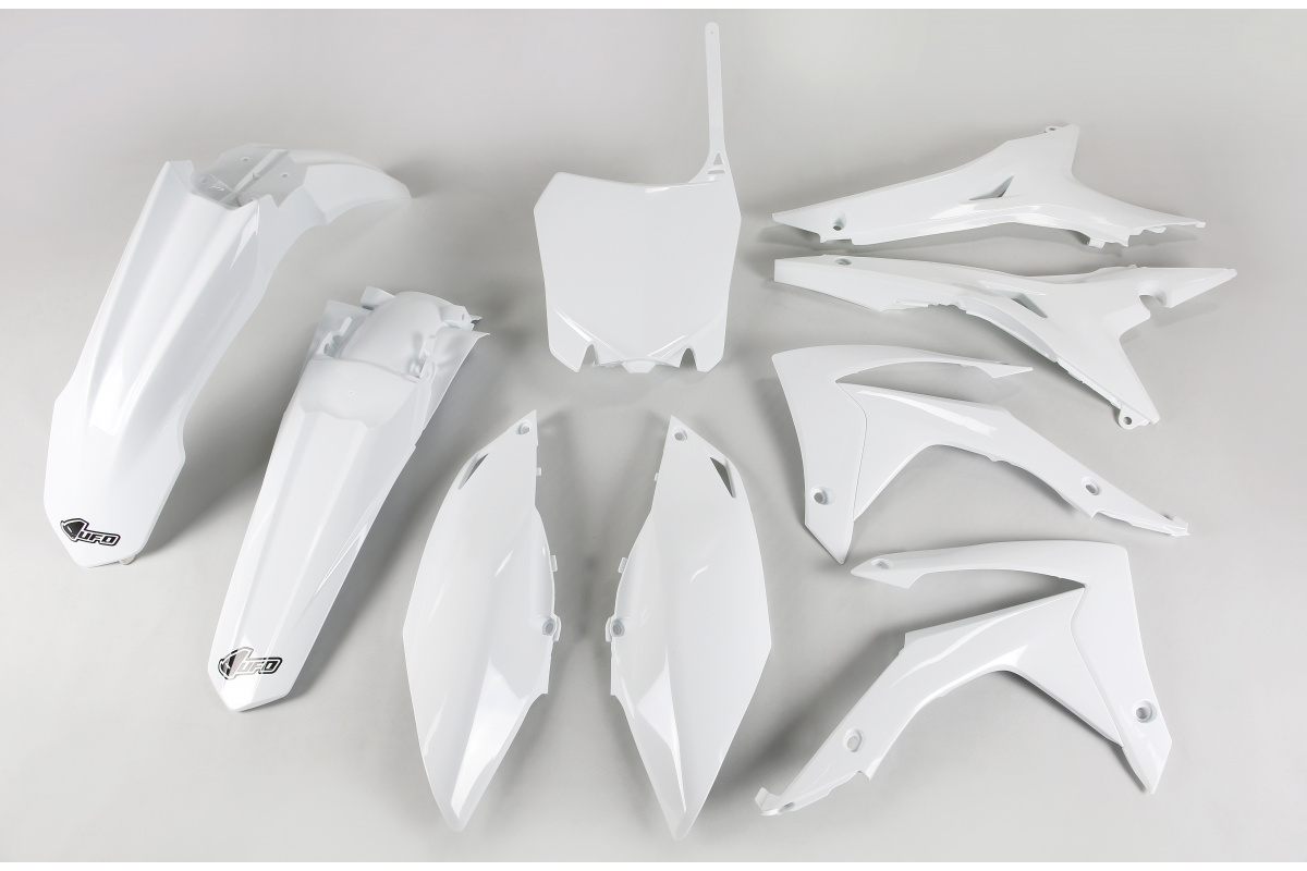 Plastic Kit white for Honda CRF 250R (2014-17) - CRF 450R (2013-16) - REPLICA PLASTICS - HOKIT122-041 - Ufo Plast