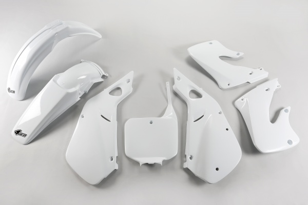 Plastic Kit white for Honda CR 125 (1998-99) - CR 250 (1997-99) - REPLICA PLASTICS - HOKIT094-041 - Ufo Plast