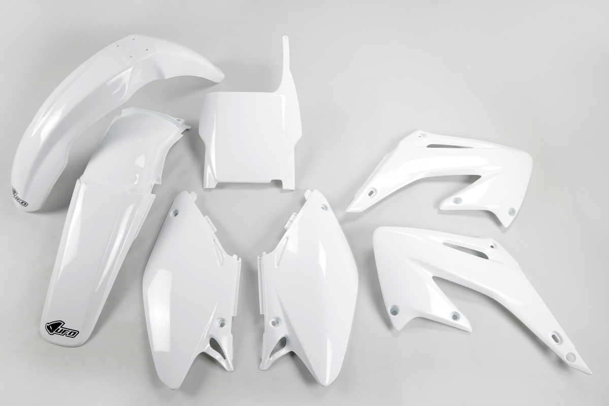 Plastic Kit white for Honda CR 125 (2004) - CR 250 (2004) - REPLICA PLASTICS - HOKIT102-041 - Ufo Plast