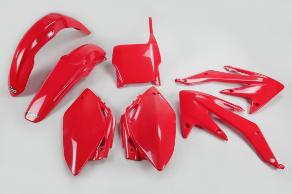 Plastic Kit red for Honda CRF 450R (2005-06) - REPLICA PLASTICS - HOKIT108-070 - Ufo Plast