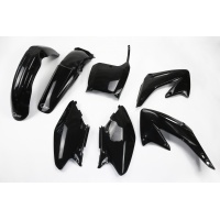 Plastic Kit black for Honda CR 125 (2002-03) - CR 250 (2002-03) - REPLICA PLASTICS - HOKIT101-001 - Ufo Plast