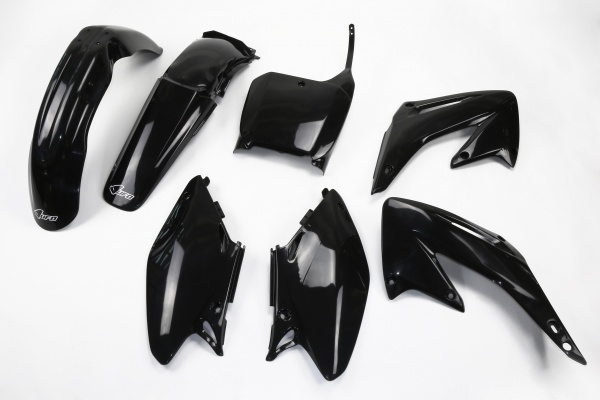 Plastic Kit black for Honda CR 125 (2002-03) - CR 250 (2002-03) - REPLICA PLASTICS - HOKIT101-001 - Ufo Plast