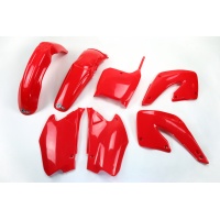 Plastic Kit red for Honda CR 125 (2000-01) - CR 250 (2000-01) - REPLICA PLASTICS - HOKIT100-070 - Ufo Plast