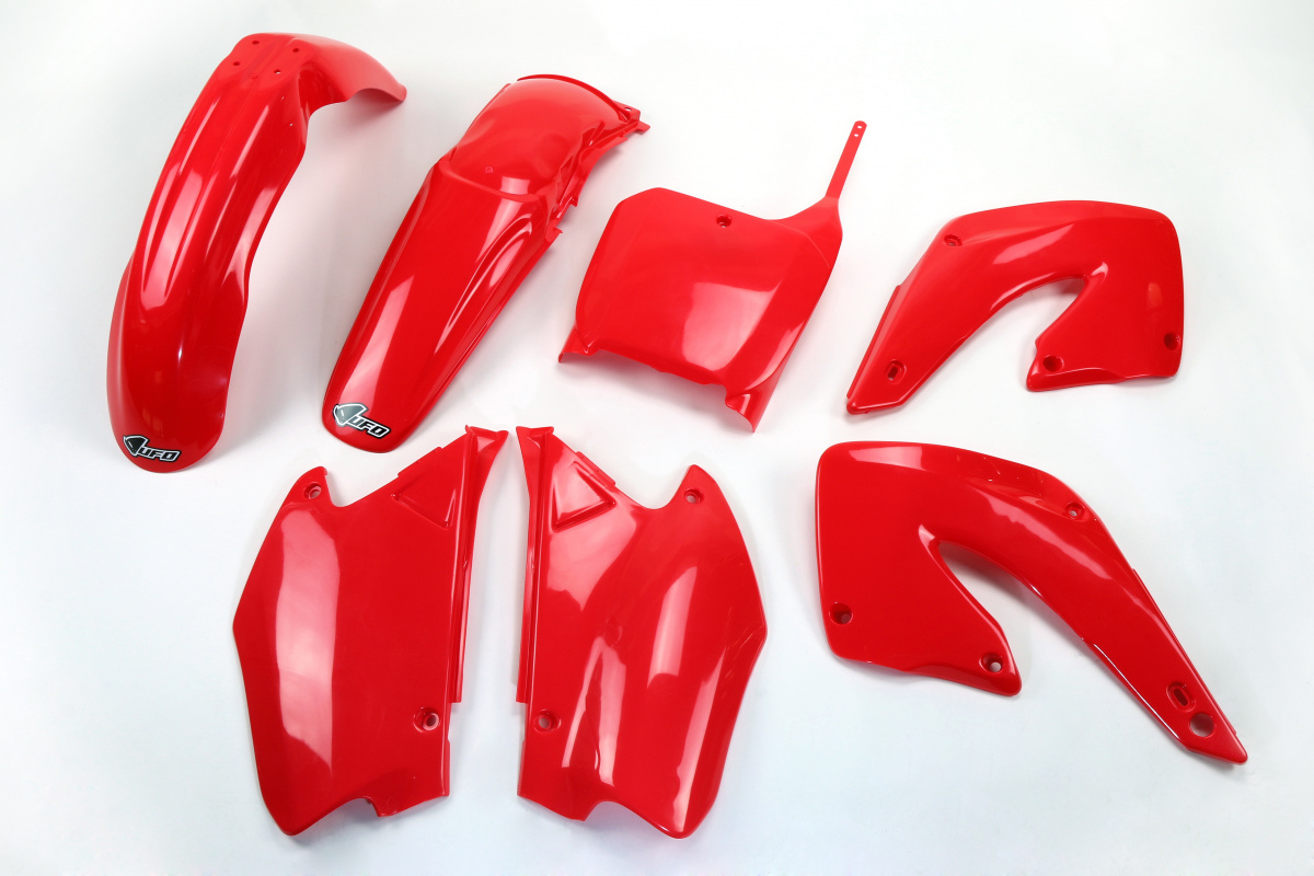 Plastic Kit red for Honda CR 125 (2000-01) - CR 250 (2000-01) - REPLICA PLASTICS - HOKIT100-070 - Ufo Plast