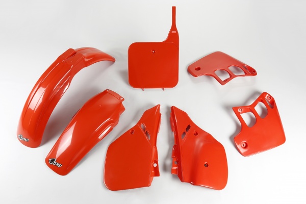 Plastic Kit orange CR 90 for Honda CR 125 (1989-90) - REPLICA PLASTICS - HOKIT098-121 - Ufo Plast