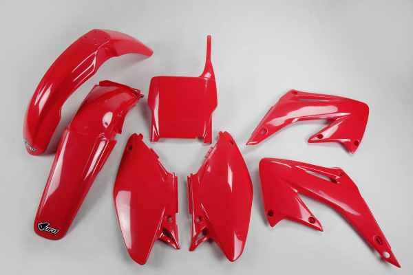 Plastic Kit red for Honda CR 125 (2004) - CR 250 (2004) - REPLICA PLASTICS - HOKIT102-070 - Ufo Plast