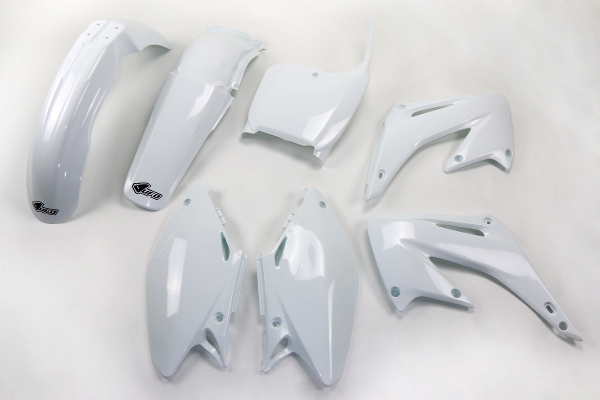 Plastic Kit white for Honda CR 125 (2002-03) - CR 250 (2002-03) - REPLICA PLASTICS - HOKIT101-041 - Ufo Plast