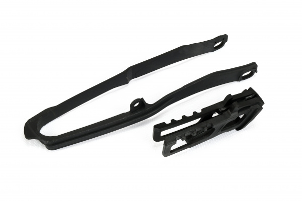 Chain Guide + Swingarm Chain Slider black for Honda CRF 250R - CRF 450R - CRF 250RX - CRF 450RX - REPLICA PLASTICS - HO04690-...