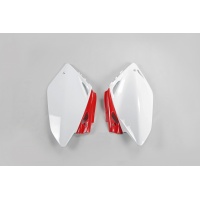 Side Panels white-red for Honda CRF 450R (2007-08) - REPLICA PLASTICS - HO04616-W - Ufo Plast