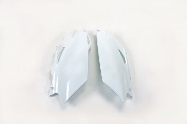 Side Panels white for Honda CRF 250R (2011-13) - CRF 450R (2011-12) - REPLICA PLASTICS - HO04648-041 - Ufo Plast