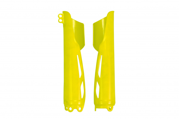 Fork Slider Protectors neon yellow for Honda CRF 250R - CRF 450R - CRF 250RX - CRF 450RX - REPLICA PLASTICS - HO04695-DFLU - ...