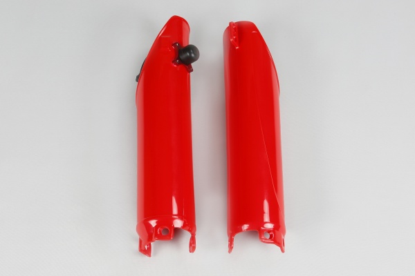 Fork Slider Protector + Quick Starter red for Honda CR 125 - CR 250 - CRF 250R - CRF 450R - REPLICA PLASTICS - HO04610-070 - ...