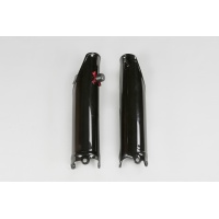 Fork slider protectors + quick starter - black - Honda - REPLICA PLASTICS - HO04642-001 - UFO Plast