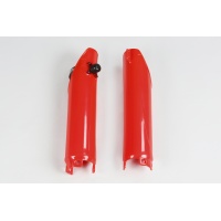 Fork Slider Protector + Quick Starter red for Honda CR 125 - CR 250 - CRF 250R - CRF 450R - REPLICA PLASTICS - HO04610-067 - ...