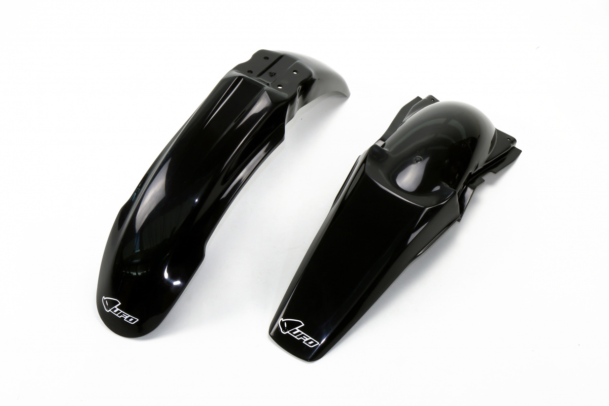 Fenders Kit black for Kawasaki KX 125 (2003-08) - KX 250 (2003-08) - REPLICA PLASTICS - KAFK201-001 - Ufo Plast