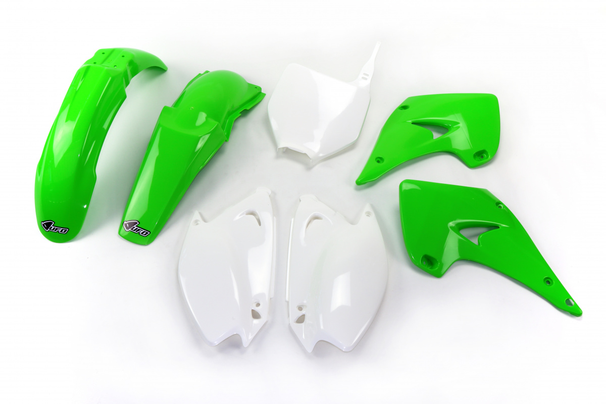 Plastic Kit OEM Color for Kawasaki KX 125 (2003-08) - KX 250 (2003-08) - REPLICA PLASTICS - KAKIT201-999 - Ufo Plast