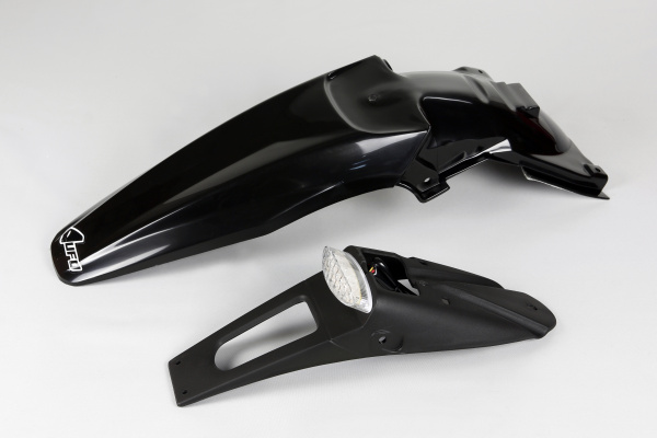 Rear Fender black for Kawasaki KLX 450R (2007-25) - REPLICA PLASTICS - KA03791-001 - Ufo Plast