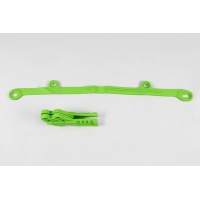 Chain Guide + Swingarm Chain Slider green for Kawasaki KXF 250 (2006-08) - KXF 450 (2006-08) - REPLICA PLASTICS - KA03795-026...