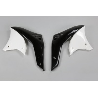 Radiator Covers white for Kawasaki KXF 250 (2006-08) - REPLICA PLASTICS - KA03783-047 - Ufo Plast