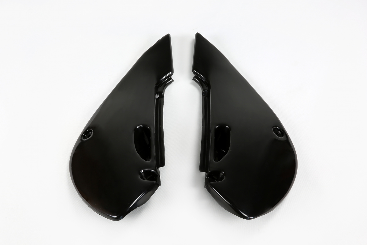 Side Panels black for Kawasaki KX 65 (2001-25) - KLX 110 (2001-09) - REPLICA PLASTICS - KA03734-001 - Ufo Plast