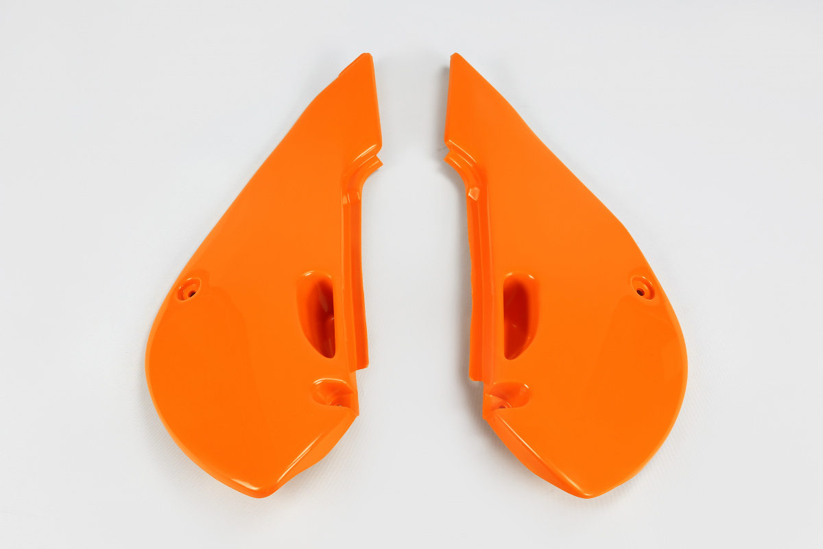 Side Panels orange for Kawasaki KX 65 (2001-25) - KLX 110 (2001-09) - REPLICA PLASTICS - KA03734-127 - Ufo Plast