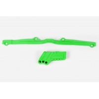 Chain Guide + Swingarm Chain Slider green for Kawasaki KX 125 (2003-08) - KX 250 (2003-08) - REPLICA PLASTICS - KA03793-026 -...