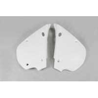 Side panels - white 047 - Kawasaki - REPLICA PLASTICS - KA02760-047 - UFO Plast