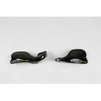 Handguards black for Kawasaki KX 125 (1997-99) - KX 250 (1997-99) - KX 500 (1997-99) - REPLICA PLASTICS - KA03709-001 - Ufo P...