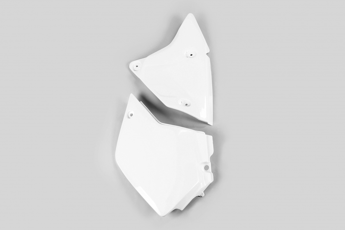 Side panels / Left side - white 047 - Kawasaki - REPLICA PLASTICS - KA03746-047 - UFO Plast