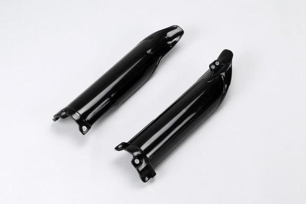 Fork Slider Protectors black for Kawasaki KXF 250 (2009-25) - KXF 450 (2009-25) - REPLICA PLASTICS - KA04701-001 - Ufo Plast