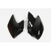 Side Panels black for Kawasaki KLX 450R (2007-25) - REPLICA PLASTICS - KA03790-001 - Ufo Plast