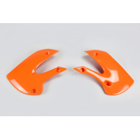 Radiator Covers orange for Kawasaki KX 65 (2001-25) - KLX 110 (2001-09) - REPLICA PLASTICS - KA03733-127 - Ufo Plast