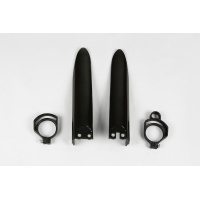 Fork Slider Protectors black for Kawasaki KX 85 (1998-13) - KX 100 (2001-13) - REPLICA PLASTICS - KA03711-001 - Ufo Plast