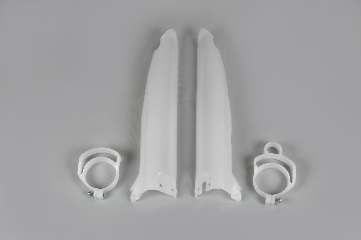 Fork Slider Protectors neutral for Kawasaki KX 125 (1996-03) - KX 250 (1996-03) - KX 500 (1996-03) - REPLICA PLASTICS - KA037...