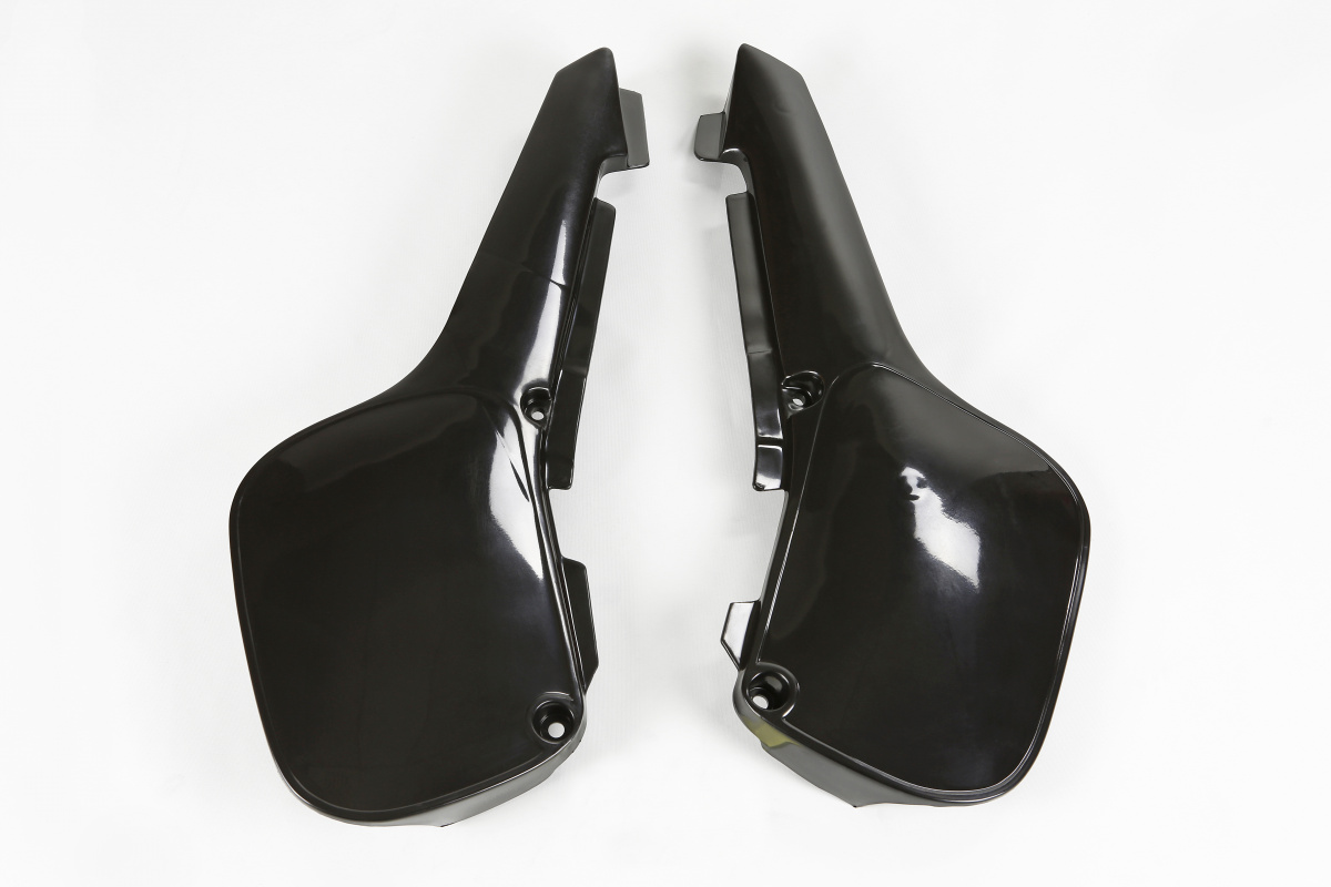 Side Panels black for Kawasaki KX 60 (1984-04) - REPLICA PLASTICS - KA02785-001 - Ufo Plast