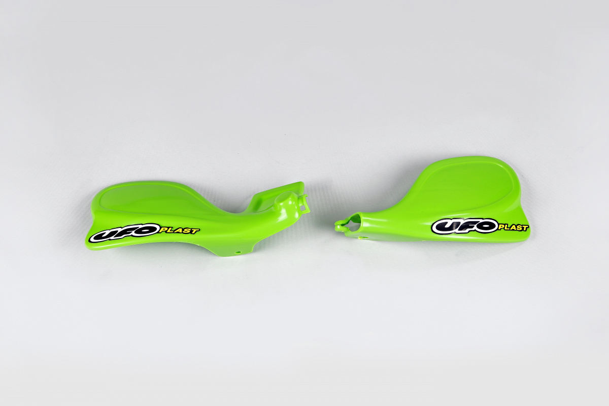 Handguards green for Kawasaki KX 125 (2000-08) - KX 250 (2000-08) - REPLICA PLASTICS - KA03728-026 - Ufo Plast