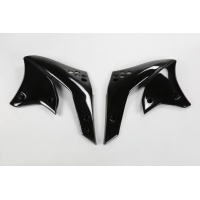 Radiator Covers black for Kawasaki KXF 250 (2006-08) - REPLICA PLASTICS - KA03767-001 - Ufo Plast